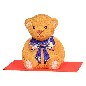 贈り物 プレゼントに最適な 木目込み人形 【くまさん】 ギフト きめこむ 木目込み 木目込 令和 完成品 布付きキット ボディ