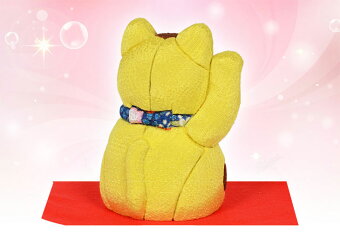 木目込み人形No.1029-A【招福猫・黄】完成品