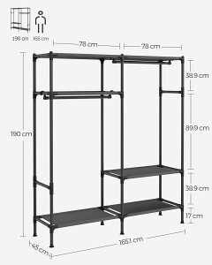 �ySS����!!!P10��10%OFF�zSONGMICS �n���K�[���b�N ��� ��e�ʗm������ �ω׏d110kg ��165cm/�ω׏d150kg ��183cm �ߑ����[ �p�C�v�n���K�[ �������X�^���h �I�t�� �ЂƂ��炵 �g���ȒP ��������(�k�C