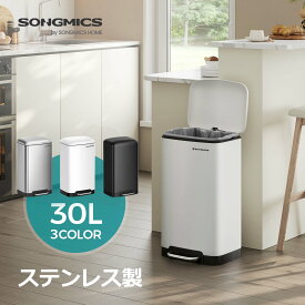 ゴミ箱 ペダル式 30L 蓋付き スリム 大容量 キッチン ダストボックス おしゃれ ふた付き 密閉 音無し ステンレス 室内 収納LTB01 送料無料(北海道 沖縄 離島など除く)