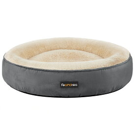 【店舗限定★5%OFF】FEANDREA ペットクッション 犬 猫 ベッド 70×70cm ふわふわ 滑り止め 洗える ペットソファ 可愛いドーナツ型 中小型犬用 マット ペット用品 【送料無料(北海道 沖縄 離島など除く)】