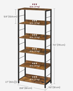 VASAGLE I[vbN {I I bN 5i [bN I[vVFt X`[bN [I I VFt k  ؖړV X`[r 60×s30×144CM gȒP ؐ y