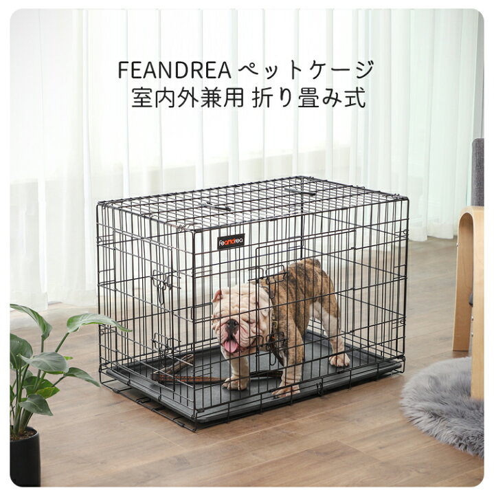 楽天市場】【24H限定 ☆5%OFF!】FEANDREA ペットケージ 犬ケージ 