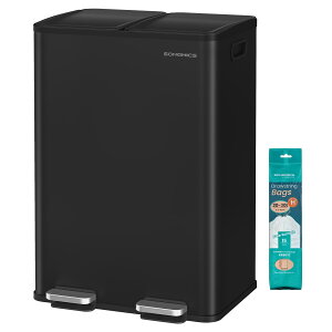 SONGMICS S~  2x30L ӂt_Xg{bNX Lb`p 47.6cm y_ e S~ܕt Ci[oPbg XeX ډB   O[/ubN/zCg 