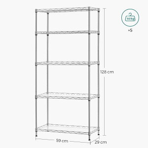 SONGMICS SONGMICS bN60CM X`[bNܒiLb`[ȃXy[X Ԏ[  X`[VFt VFt I ^ ъ I[vbN J[bN Lb`[