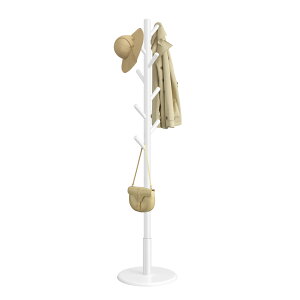 �y10%OFF�� 4/4-10����!!�zVASAGLE �ؐ��R�[�g�X�^���h �c���[�f�U�C�� 8�t�b�N ���֗p ���o�[�E�b�h(�S���̖�)�� �z���C�g RCR009 �y��������(�k�C�� ���� �����ȂǏ���)�z