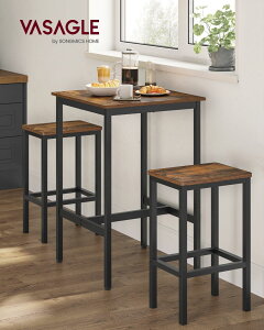 �y10%OFF�� 4/4-10����!!�zVASAGLE �J�E���^�[�e�[�u�� �Z�b�g 3�_�Z�b�g �p�\�R���f�X�N ����90cm ��60cm �ȃX�y�[�X �V�R�� �n�C�e�[�u�� �_�C�j���O ������� �J�E���^�[�f�X�N LBT017B01�y��������(