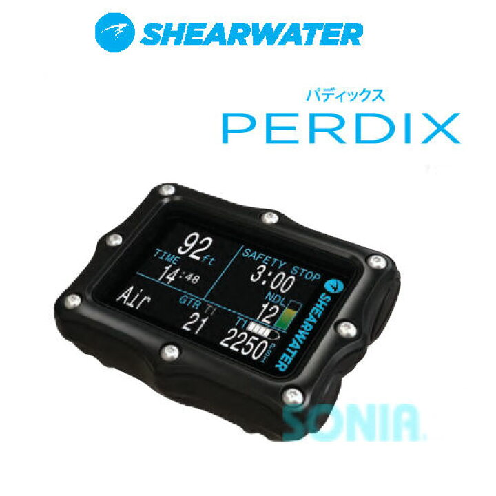 楽天市場】SHEARWATER（シアウォーター） FL1913 パディックス ダイブコンピュータ PERDIX ダイビング ウォッチ : ソニア