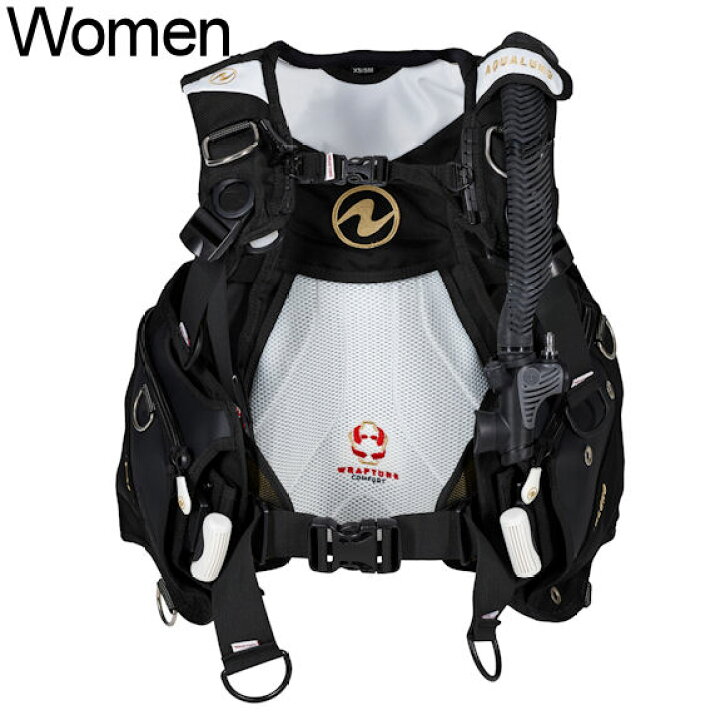 新品】aqualung AXIOMの黒 S bcd完璧なフィット感男性向け アクア 