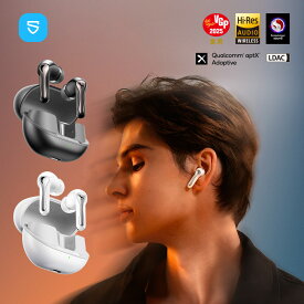 【VGP2025金賞】ワイヤレスイヤホン SOUNDPEATS Air5 Pro ノイズキャンセリング 完全ワイヤレスイヤホン Bluetooth 5.4 イヤホン LDAC/aptX Lossless ハイレゾ Snapdragon Sound対応 高音質 最大35h再生 マルチポイント AN外音取り込みモード マイク付 IPX5防水 専用アプリ