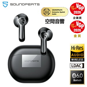 �uVGP 2026 ���܁����܁vSOUNDPEATS Air6 ���C�����X�C���z�� Bluetooth 6.0 ��ԃI�[�f�B�I ������ Hi-Res�F�� LDAC�Ή� �n�C���] �ő�45���ԍĐ� �}���`�|�C���g �}���[�d ��p�A�v�� �_�C�i�~�b�NEQ �Q