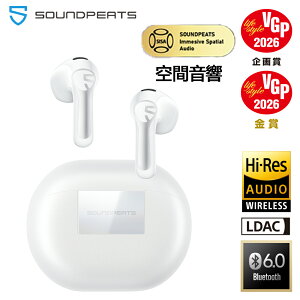 �V�F�����uVGP 2026 ���܁����܁vSOUNDPEATS Air6 HS ���C�����X�C���z�� Bluetooth 6.0 ��ԃI�[�f�B�I ������ Hi-Res�F�� LDAC�Ή� �n�C���] �ő�45���ԍĐ� �}���`�|�C���g �}���[�d ��p�A�v�� �_�C�i