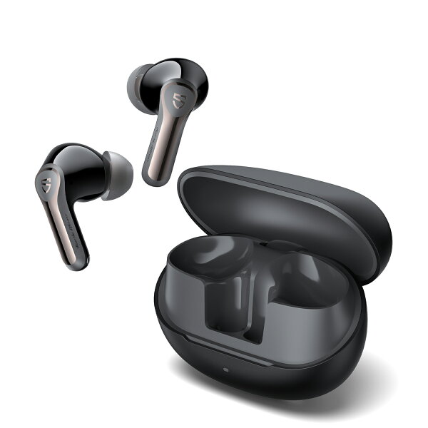 SOUNDPEATS Air6 Pro ワイヤレスイヤホン Dolby Audio対応☆ハイレゾ認証 Dual Feedbackノイズキャンセリング【VGP2026 SUMMER 金賞】装着検知/LDAC対応/aptX Lossless/bluetooth6.0/QCC3091/急速充電/最大52H再生/ワイヤレス充電/マルチポイント/8マイク AI ENC/専用アプリ