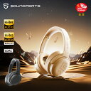 SOUNDPEATS Space Pro ワイヤレスヘッドホン LDAC/ハイレゾ対応【無線&USB-C&AUX有線対応】最大151時間再生 47dB ANCアクティブノイズキャンセリング 外部音取り込み 高音質40mm+10mm大口径デュアルドライバー マルチポイント 専用アプリ 通気性良い「VGP2025 SUMMER 金賞」
