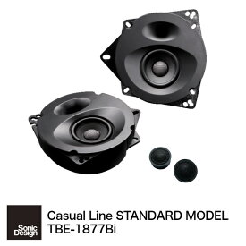 【ソニックデザイン】 TBE-1877Bi / カジュアルラインスピーカー スタンダード：セパレート2ウェイ・スピーカーシステム「タイプB」エンクロージュア一体型スピーカー [ SonicDesign / Casual Line Speakers / STANDARD MODEL / type B ] 奥行寸法：薄型Biモデル