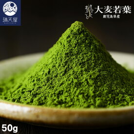 国産 大麦若葉パウダー 50g ～ さらっとまるごと大麦若葉 ～ ( 粉末 青汁 大麦若葉 オオムギ パウダー 国産 無添加 無着色 保存料不使用 お茶 栄養補給 )