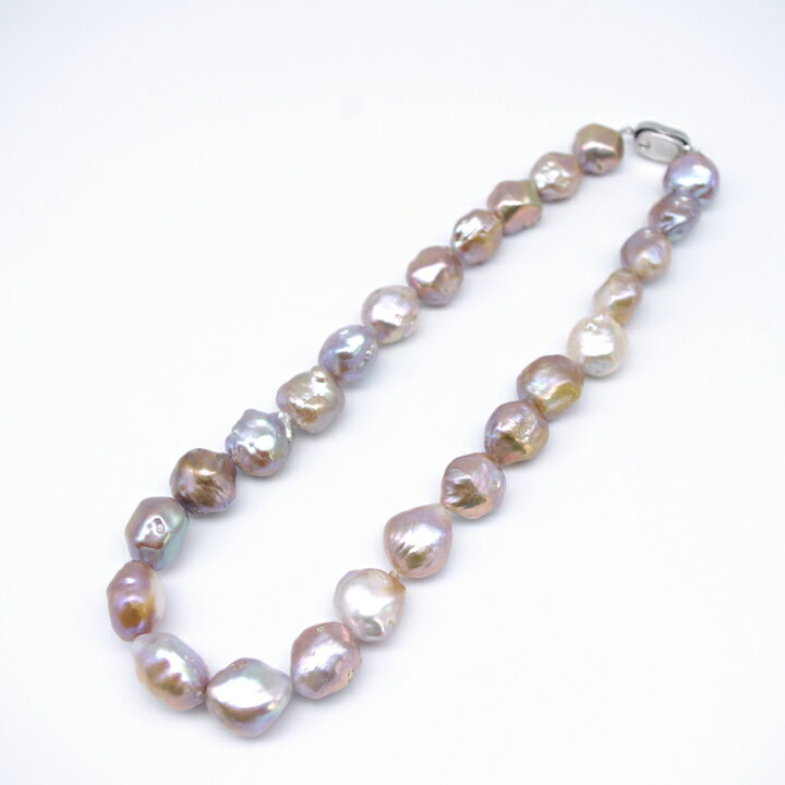 楽天市場】淡水 パール ネックレス バロック 12～16mm 大 