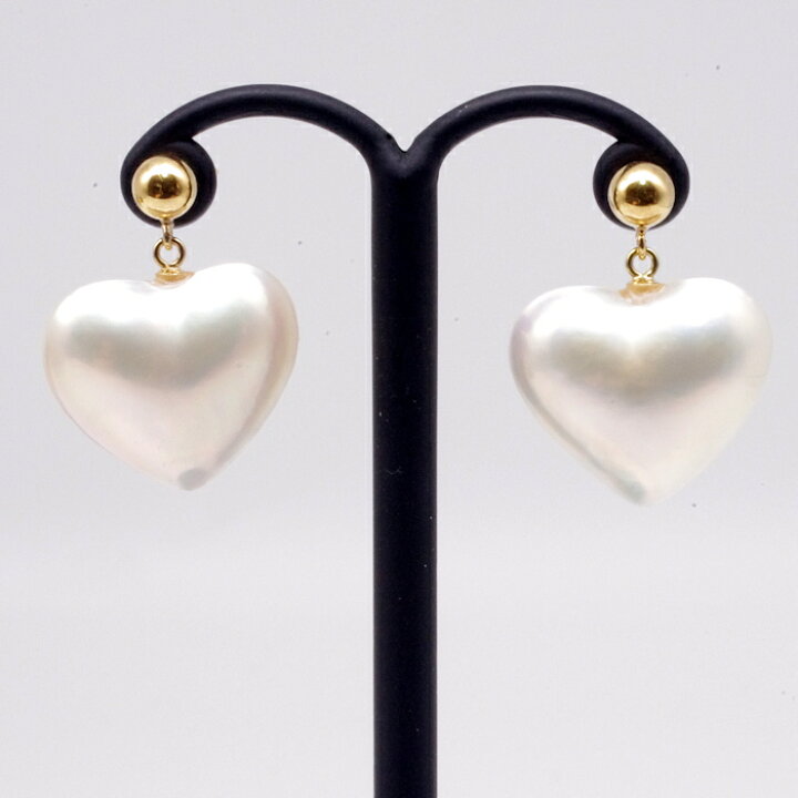 楽天市場】マベパール ピアス ハート K18 揺れる かわいい : 園田  