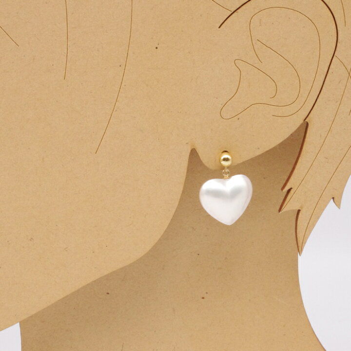 楽天市場】マベパール ピアス ハート K18 揺れる かわいい : 園田  