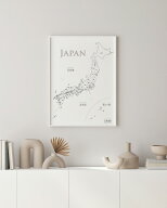 日本地図 ポスター A2｜世界地図と並べて飾れる / 大判サイズ / 教育・インテリア ギフト A2サイズ 2枚セ…
