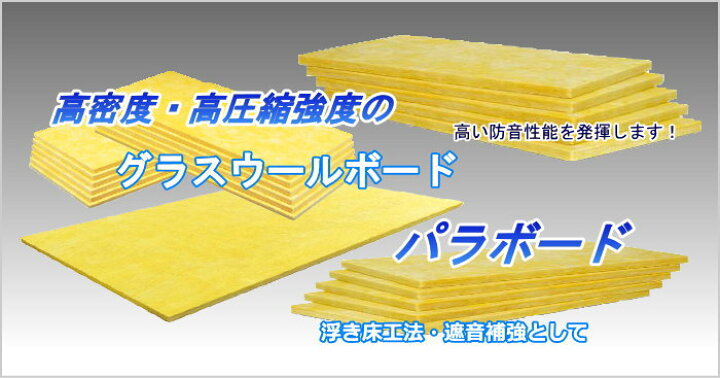 楽天市場】【グラスウール】吸音断熱材GW吸音ボード 厚さ20mmタイプ 