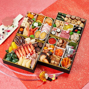 ノムラフーズ 京菜味のむら 和風おせち「朱雀」 約5-6人前 四段重 合計52品