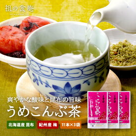 うめこんぶ茶 11本×3袋 スティック 玉露園 老舗 常温 梅昆布茶 梅こぶ茶 こぶ茶 梅干し こんぶ茶 梅 昆布 うめ こんぶ 茶 調味料 人気 定番 おやつ お茶漬け おにぎり パスタ ドリンク 飲み物 お手軽 時短 お取り寄せ 正月 節分 よりどりまとめ買いクーポン対象商品！