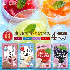 お試し送料無料700円～更によりどり2個で200円OFF！3個で450円OFFクーポンあり！おうちで凍らせて食べるアイス（各70g×4本入り）