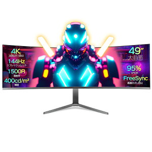 2025NVf Viydz 49C` Ȗ4K 144Hz t[VN 1500R ChXN[ Q[~Oj^[ j^[ 49C` 4K t fBXvC j^[ ^  HDMI VGA USB n