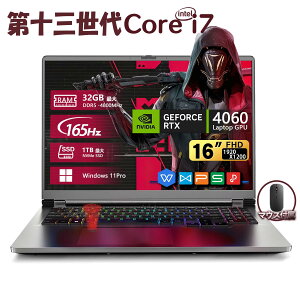 m[gp\R Vi Q[~O p\R Office Win11  Ce Core i7-13620H RTX 4060 16GB 32GB e SSD1TBő 16C` t1920x1200 FHDfBXvC wF obNCgL[{[h 