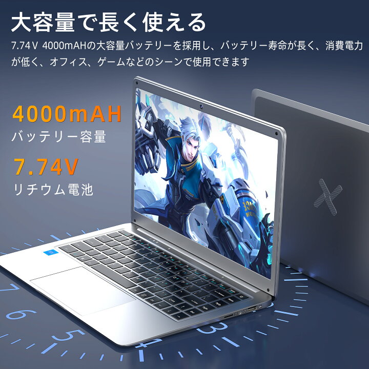 軽量ノートPC 最新Windows11+office 爆速SSD128GB NEC HZ550/D Celeron 