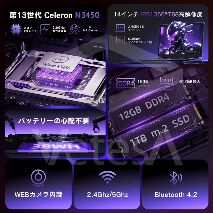 楽天市場】新品 ノートパソコン office搭載 windows11 ノートPC フルHD 