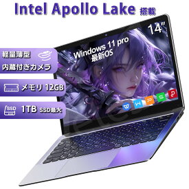 ノートパソコン 新品 windows11搭載 Office付き 日本語キーボード Celeron メモリー:12GB 高速SSD:256GB/512GB/1TB IPS広視野角14型液晶 USB 3.0 超軽量大容量バッテリー ノートPC パソコン ノート 新品パソコン 新品PC Win11 オフィス WPS 新品