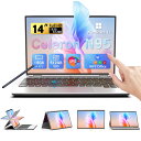 人気モデル　新品　ノートパソコン 14インチ windows11 WPS搭載 第12世代 N95/N100 メモリ16GB DDR4 RAM 512GB SSD拡張可能 タッチパネル 14" FHD IPS 1920x1200 指紋認証付き バクライトキーボード パソコン ノートPC 新品パソコンPC 新品 4-in-1タブレットPC