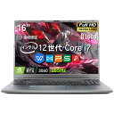 26年初SS\最大半額/新品 ノートパソコン ゲーミングノート インテル Core i7-12700H RTX 3060 メモリ16 32GB 大容量SSD1TB最大Laptop 16インチ 液晶 2560X1600 QHDディスプレイ Webカメラ 大画面 パソコン ノートパソコン 新品パソコン 新品PC windows11 office