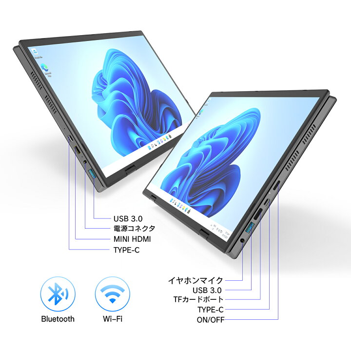 楽天市場】新品 ノートパソコン 2in1 タッチパネル タブレットモード 