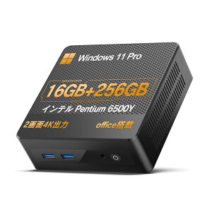 �f�X�N�g�b�v �p�\�R�� �~�jPC miniPC �C���e�� Intel ��14���� 6500Y mini pc �ő�3.4GHz ���𑜓x UHD 4K �f�X�N�g�b�vpc Windows11 WPS ������16GB DDR4 SSD 256GB VETESA �ȃX�y�[�X ���y�� HDMI 3.0 DP �L��LAN�|�[�g�t