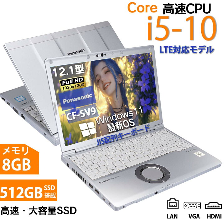 楽天市場】中古パソコン ノートパソコン Panasonic let