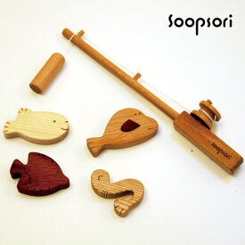 木のおもちゃ 魚 釣り パズル 知育 魚つり遊びセット お試しセット つりざお 磁石つきお魚4個入り 知育玩具 3歳 2歳 おもちゃ 男の子 女の子 木製 知育 つり 木 マグネット 天然木