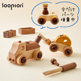 5%OFFクーポン 誕生日プレゼント 男の子 女の子 木のおもちゃ 車おもちゃ 知育玩具 組み立ておもちゃ 大工さん おもちゃ 工具で 組立あそびセット 車2個セット ボルトと ドライバーで車を作ろう 誕生日 日曜大工 組み立て ねじ 分解