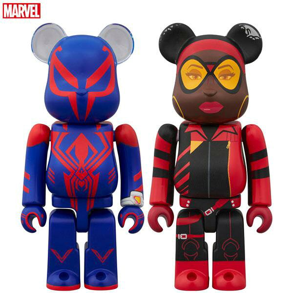 メディコム・トイ BE＠RBRICK SPIDER-MAN 2099 ＆ SPIDER-WOMAN 2PCS SET マーベル 一般フィギュア