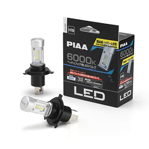 PIAA(sA) wbhCg/tHOvp LED 6000K qRg[[X^Cvr 12V 18/18W Hi3800/L 