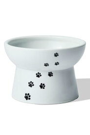 猫壱（necoichi） ハッピーダイニング 猫用 脚付フードボウル レギュラー 猫柄 送料無料