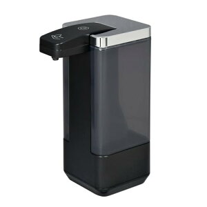 エルパ(ELPA) ハンドソープディスペンサー ブラック 泡タイプ 500mlタンク 自動 防水 最後まで使い切り フタを外して注ぐだけ 送料無料