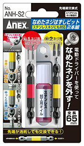 �A�l�b�N�X(ANEX) �Ȃ߂��l�W�͂����r�b�g �X�e�����X�r�X�Ή� M2.5~5 2�{�g ANH-S2�y��̍�Ƃ�l�W�̎��O���Ɂz�h�� ��������