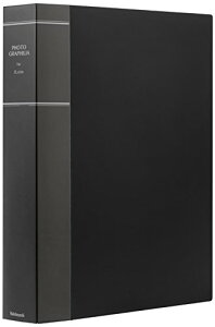 ナカバヤシ ファイル アルバム フォトグラフィリア 2L判 200枚収納 2段ポケット ブラック PH2L-1020-D 送料無料