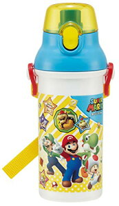 スケーター (skater) 子供用 Ag+ 抗菌プラスチック 水筒 480ml スーパーマリオ21 男の子 日本製 PSB5SANAG 送料無料