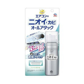 らくハピ エアコンのニオイ・カビ オールアタック エアコン 消臭 防カビ ワンプッシュ 空間 消臭スプレー カビ防止 送料無料