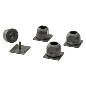 タカショー 日よけ 金具 シェード取付 両面テーププッシュピン 4個組 樹脂 CLF 平滑面用 サンシェード 取付 ベランダ 目隠し C 送料無料