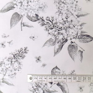 COLORFUL TEXTILE MARKET ライラックモノクローム オックス生地 150cmx100cm D00H5410 送料無料